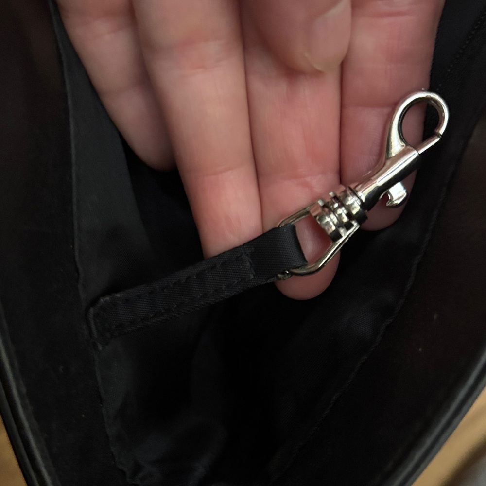 Talbots Black Patterned Tote Bag - image 4